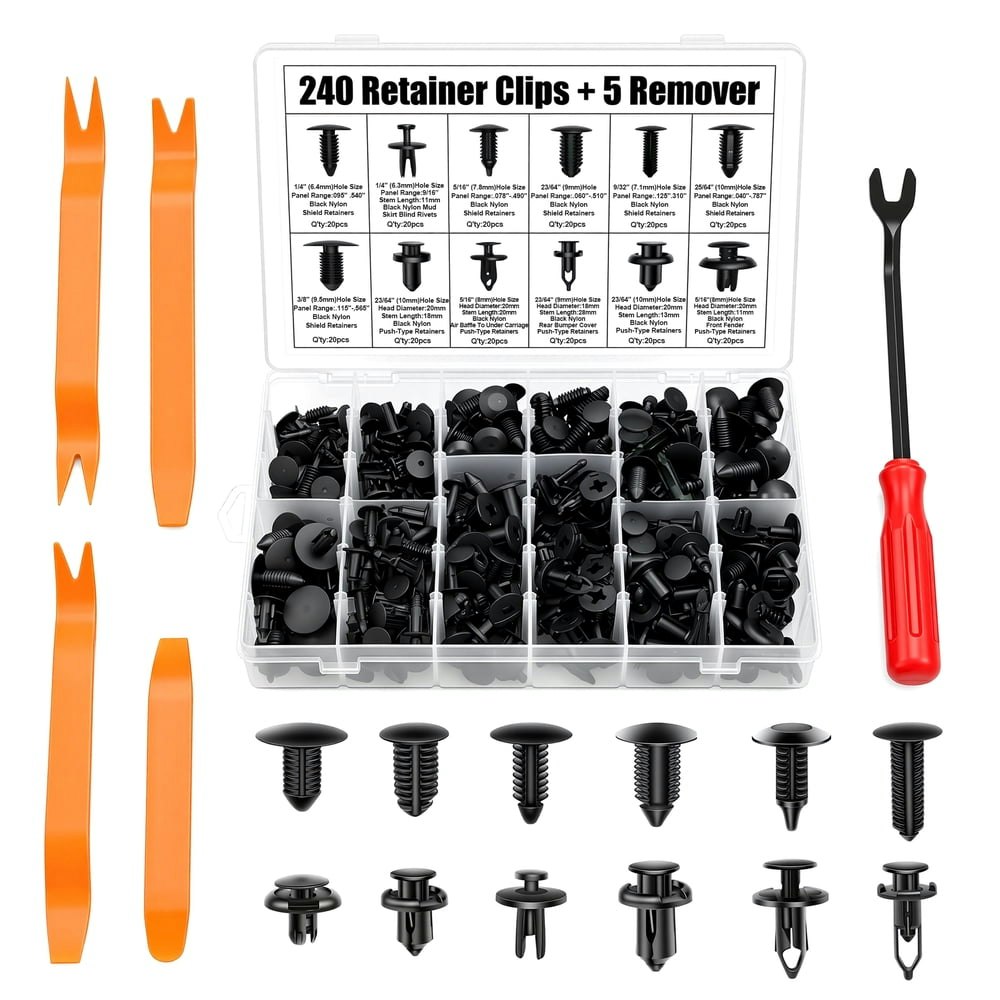 Morsuma 240-Piece Car Clip and Removal Tool Kit: $14.89 Morsuma 240-Piece Car Clip and Removal Tool Kit: $14.89