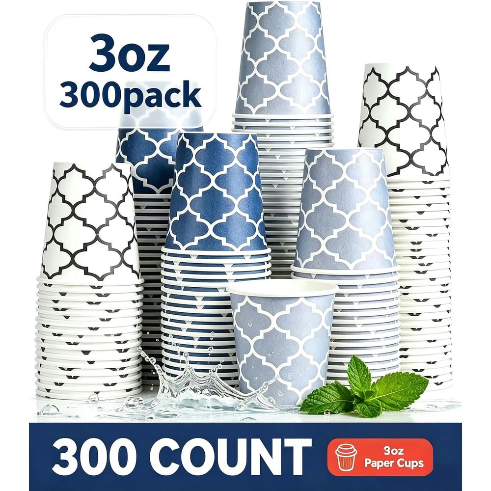 Bysnow 3-oz. Disposable Bathroom Paper Cups 300-Pack: $13.49 Bysnow 3-oz. Disposable Bathroom Paper Cups 300-Pack: $13.49
