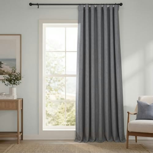 Half Price Drapes 100x84-Inch Faux Linen Room Darkening Curtain Panel: $20.11 Half Price Drapes 100x84-Inch Faux Linen Room Darkening Curtain Panel: $20.11