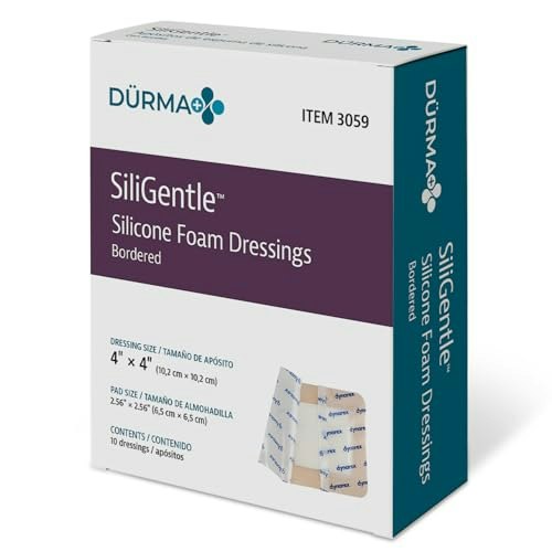 Dynarex Siligentle Sterile Silver Silicone Bordered Foam Dressing 10-Pack: $17.23 Dynarex Siligentle Sterile Silver Silicone Bordered Foam Dressing 10-Pack: $17.23