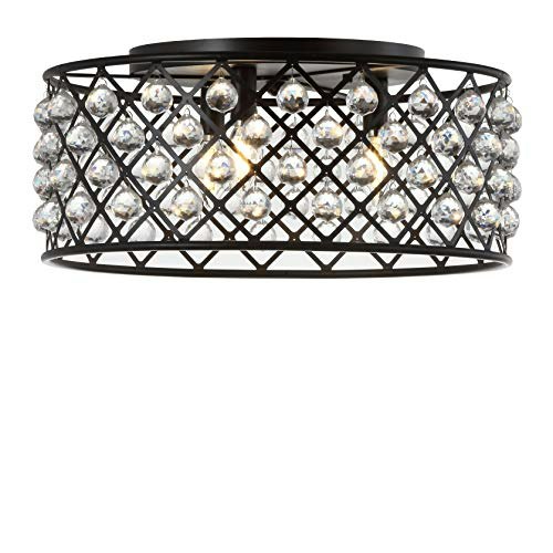 Jonathan Y Gabrielle 19-Inch 3-Light Flush Mount Drum: $157.48
