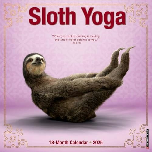 Sloth Yoga 2025 Wall Calendar: $12.53 Sloth Yoga 2025 Wall Calendar: $12.53