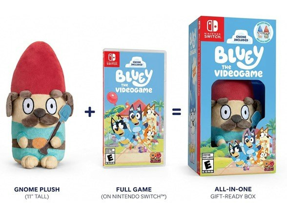 Bluey Gnome Plush & Bluey: The Videogame Nintendo Switch Bundle: $20 Bluey Gnome Plush & Bluey: The Videogame Nintendo Switch Bundle: $20