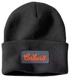 Carhartt Men's Cuffed Script Patch Beanie for $14 + free shipping w/ $49