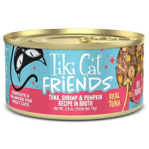 Tiki Cat Friends Tuna, Shrimp & Pumpkin Wet Cat Food 12-Pack: $17 Tiki Cat Friends Tuna, Shrimp & Pumpkin Wet Cat Food 12-Pack: $17
