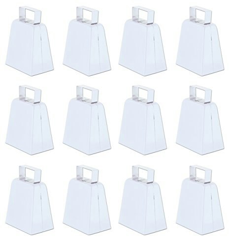 Beistle 4-Inch White Cowbells 12-Pack: $28.50