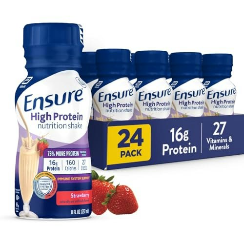 Ensure High Protein Strawberry Nutrition Shake 24-Pack: $20.92 Ensure High Protein Strawberry Nutrition Shake 24-Pack: $20.92