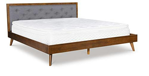 Linon Kinsley Mid-Century King Platform Bed: $315 Linon Kinsley Mid-Century King Platform Bed: $315