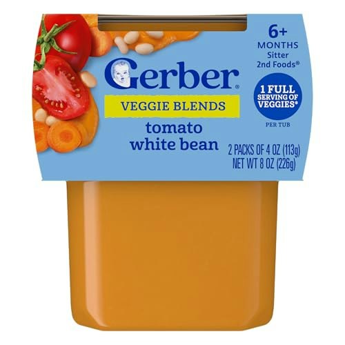 Gerber Stage 2 Tomato White Bean Baby Food 2-Pack: $7.53