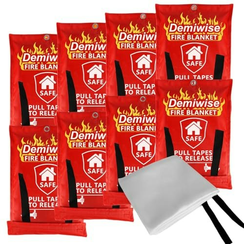 Demiwise 40"x40" Emergency Fire Blanket 8-Pack: $35.98 Demiwise 40"x40" Emergency Fire Blanket 8-Pack: $35.98