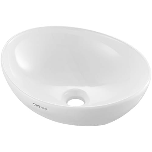 Vevor 16" x 13.4" Ceramic Vessel Bathroom Sink: $37.71