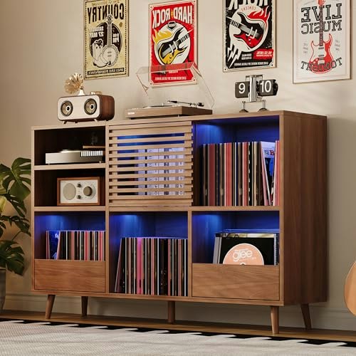 Ironck Record Player Stand with 2 Drawers: $197.99 Ironck Record Player Stand with 2 Drawers: $197.99