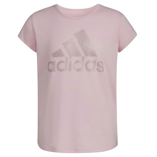 Adidas Girls' Short Sleeve Logo T-Shirt: $12 Adidas Girls' Short Sleeve Logo T-Shirt: $12