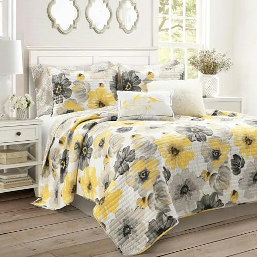 Lush Decor Leah Reversible Floral Full/Queen Quilt 8-Piece Set: $75.99 Lush Decor Leah Reversible Floral Full/Queen Quilt 8-Piece Set: $75.99