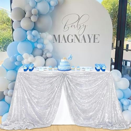 SoarDream 90" x 132" Sequin Rectangle Tablecloth: $29.55 SoarDream 90" x 132" Sequin Rectangle Tablecloth: $29.55