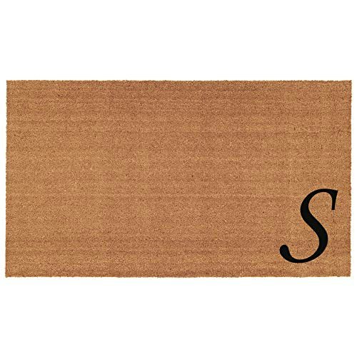 Home & More Urban Chic Monogram Doormat Letter S 24" x 36": $23.99 Home & More Urban Chic Monogram Doormat Letter S 24" x 36": $23.99
