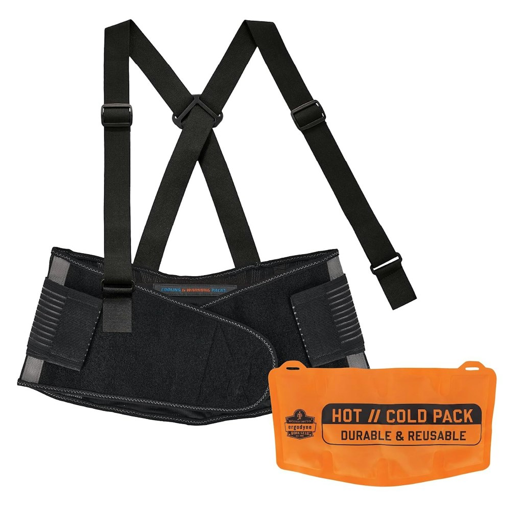 Ergodyne ProFlex Back Support Brace Belt w/ Warming & Cooling Pack: $7.01