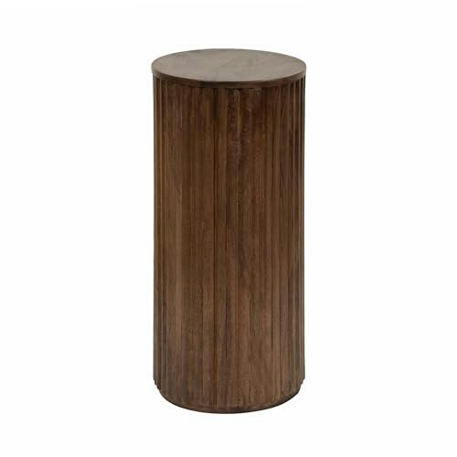 Kate and Laurel Reid 10-inch Ribbed Wood Drink Table: $117.99 Kate and Laurel Reid 10-inch Ribbed Wood Drink Table: $117.99