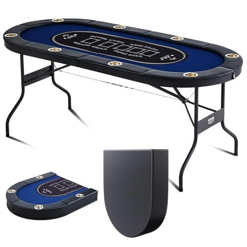 Vevor 72-inch 8-Player Foldable Poker Table: $179.59 Vevor 72-inch 8-Player Foldable Poker Table: $179.59