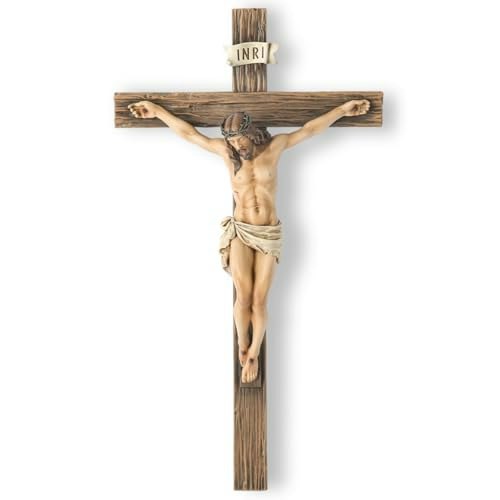 Buildclassic 14-inch Catholic Crucifix Wall Cross: $50.99