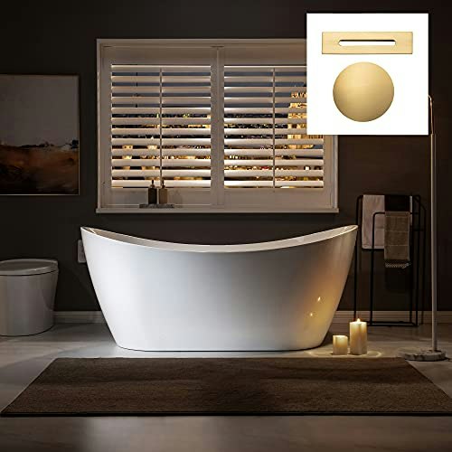 Woodbridge 67-Inch Acrylic Freestanding Soaking Bathtub: $768.11