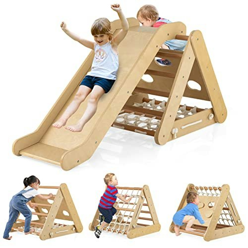 Honey Joy 4-in-1 Triangle Climber with Ramp: $89.99