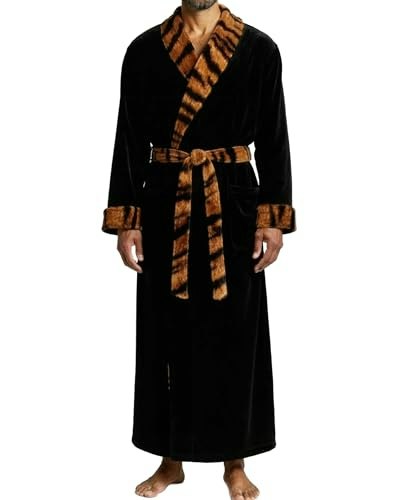 Alexander Del Rossa Men's Tiger Print Robe: $39.99 Alexander Del Rossa Men's Tiger Print Robe: $39.99