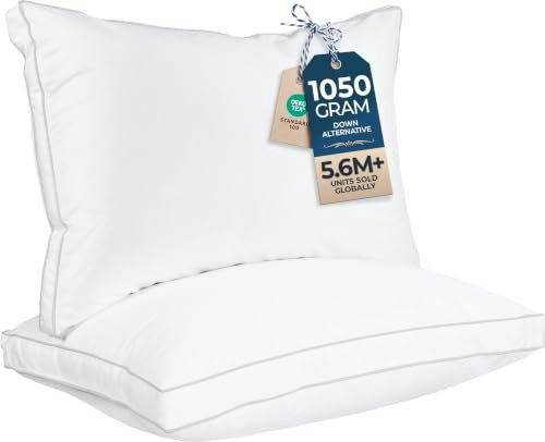 Utopia Bedding Gusseted Hotel Bed Pillow 2-Pack: $26.06 Utopia Bedding Gusseted Hotel Bed Pillow 2-Pack: $26.06