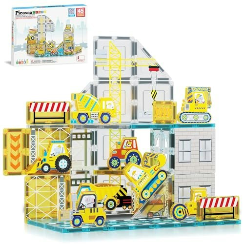 PicassoTiles Magnetic Construction Vehicles Building Blocks: $25.49 PicassoTiles Magnetic Construction Vehicles Building Blocks: $25.49
