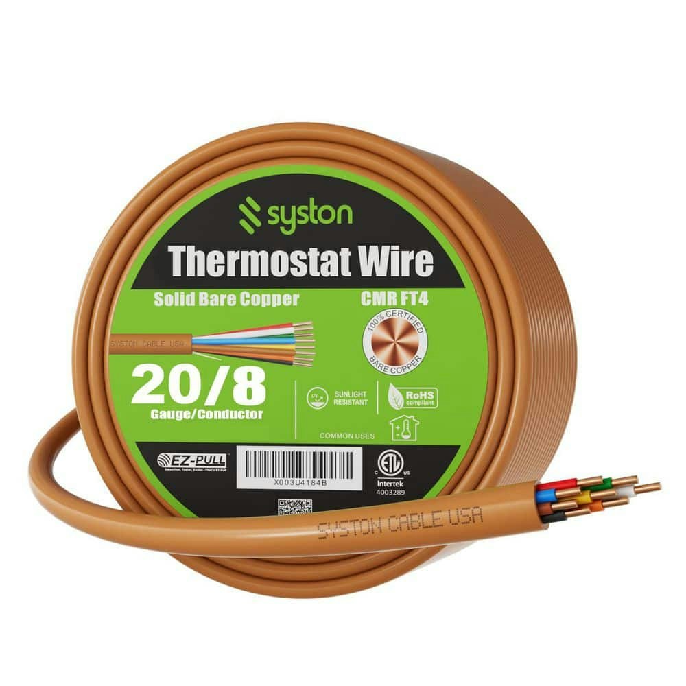 20-Foot 20/8 Brown Thermostat Wire: $16.99 20-Foot 20/8 Brown Thermostat Wire: $16.99