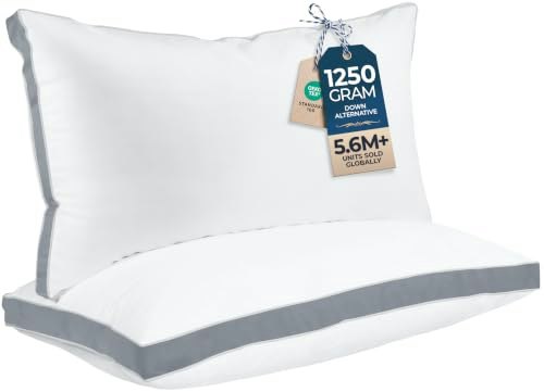 Utopia Bedding Gusseted King Bed Pillow 2-Pack: $28.81