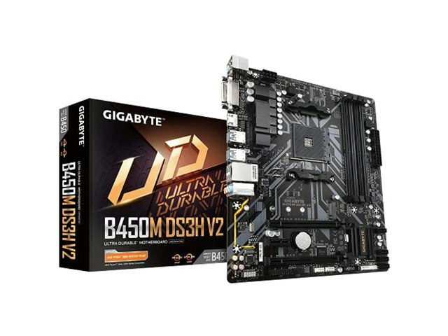 Gigabyte B450M DS3H V2 AM4 Micro ATX Motherboard: $107.08 Gigabyte B450M DS3H V2 AM4 Micro ATX Motherboard: $107.08