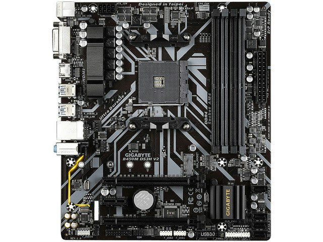 Gigabyte B450M DS3H V2 AM4 Micro ATX Motherboard: $97.01 Gigabyte B450M DS3H V2 AM4 Micro ATX Motherboard: $97.01