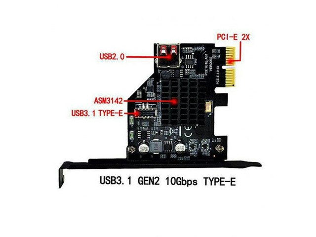 Xiwai USB 3.1 and USB 2.0 to PCI-E Adapter Card: $28.88