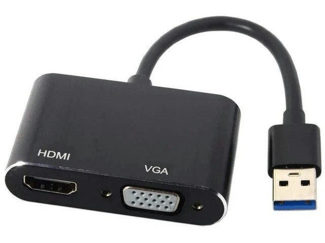 USB 3.0 to HDMI and VGA Dual Display Adapter: $19.64