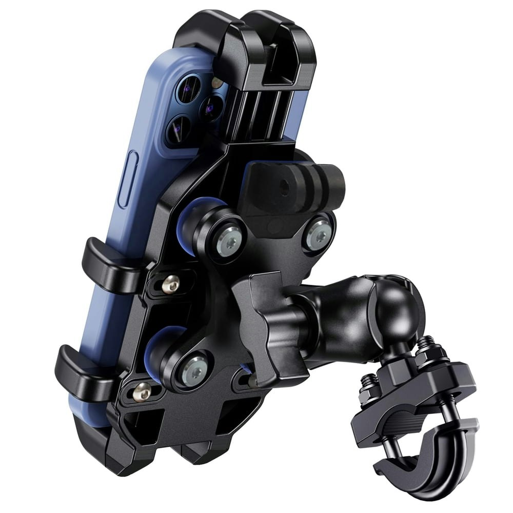 Motorcycle and Bicycle Phone Mount with Vibration Dampener: $18.05