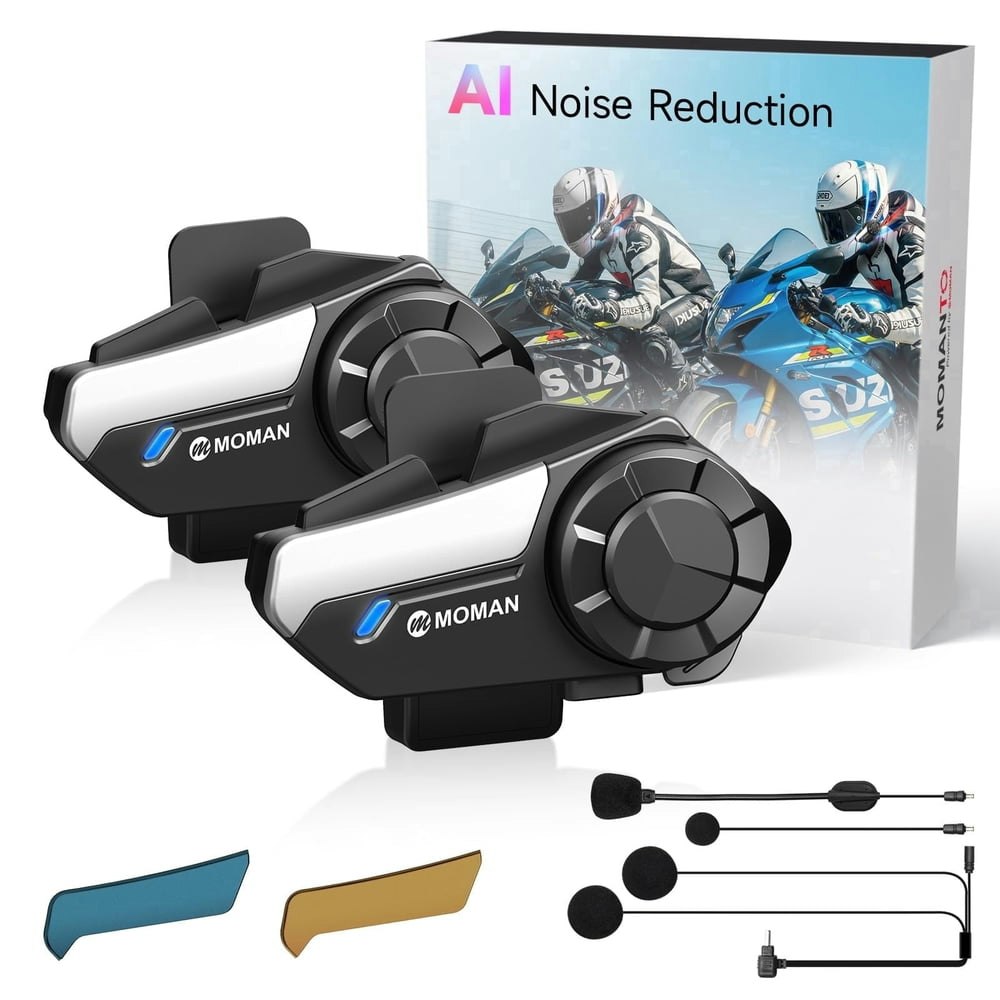 Moman Motorcycle Helmet Intercom System: $71.20