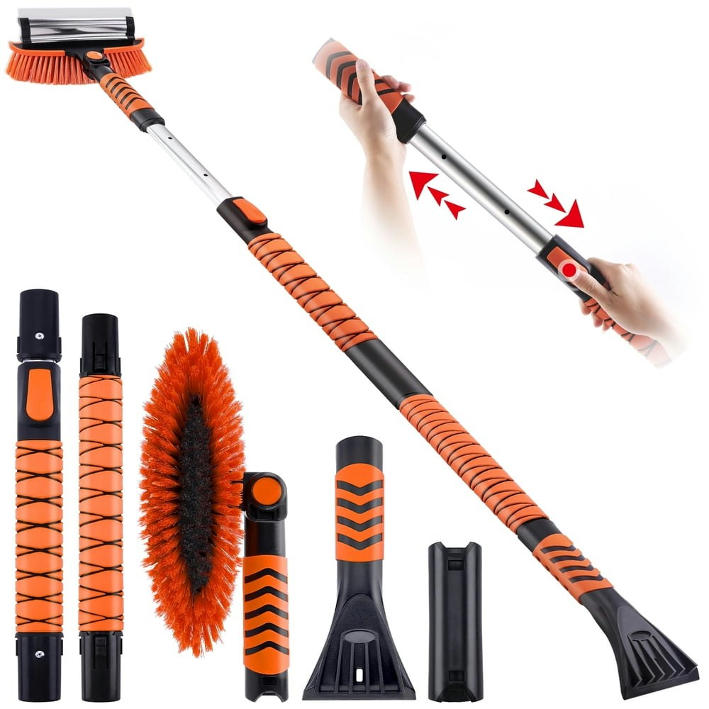 Cyrico 60-Inch Extendable Snow Brush and Ice Scraper: $22.49