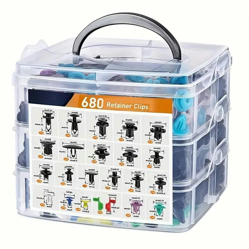 Deximro 680-Piece Car Door Trim Panel Clip and Fastener Remover Kit: $13.53