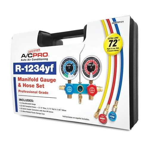 Certified A/C Pro R-134a Manifold Gauge and Hose Set: $55.02 Certified A/C Pro R-134a Manifold Gauge and Hose Set: $55.02