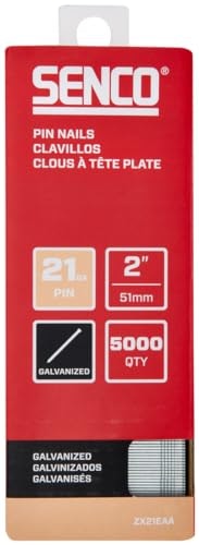 Senco 2-Inch 21-Gauge Galvanized Pin Nails 5,000-Pack: $37.49