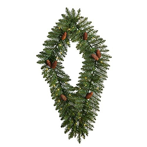 Nearly Natural 3-Foot Geometric Diamond Artificial Christmas Wreath: $48.99 Nearly Natural 3-Foot Geometric Diamond Artificial Christmas Wreath: $48.99