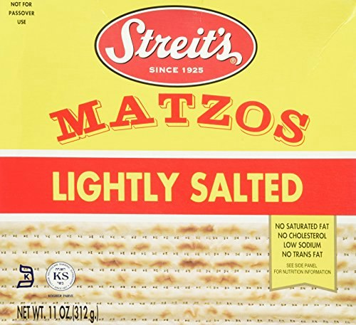 Streits Lightly Salted Matzo 11-Ounce Box 8-Pack: $23.04 Streits Lightly Salted Matzo 11-Ounce Box 8-Pack: $23.04