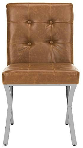Safavieh Walsh Faux Leather and Chrome Side Chair: $175.14 Safavieh Walsh Faux Leather and Chrome Side Chair: $175.14
