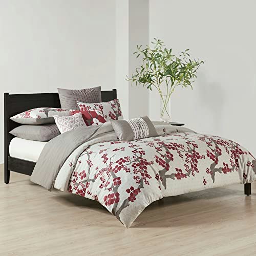 N Natori Cherry Blossom King Duvet Cover 3-Piece Set: $99.80 N Natori Cherry Blossom King Duvet Cover 3-Piece Set: $99.80