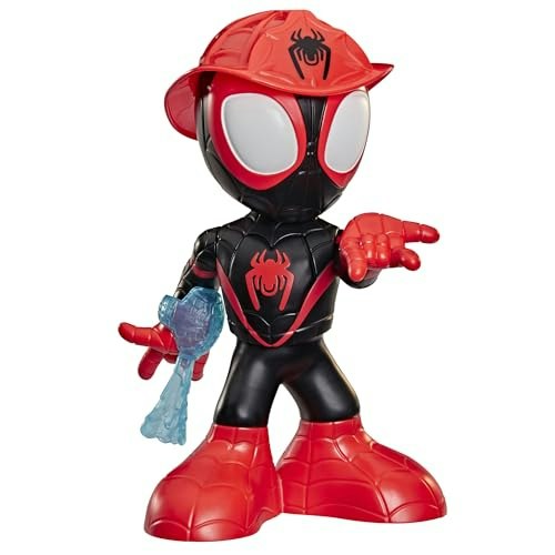 Marvel Spidey and His Amazing Friends Dance ‘N Rescue Miles Spin Morales 10-Inch Electronic Toy: $37.34