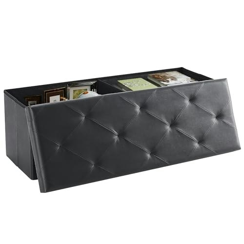 Dumos 43-Inch Folding Storage Ottoman Bench: $34.68