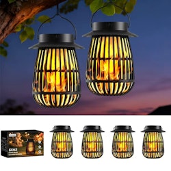 Solar Flame Lanterns 4-Pack for $30 + free shipping
