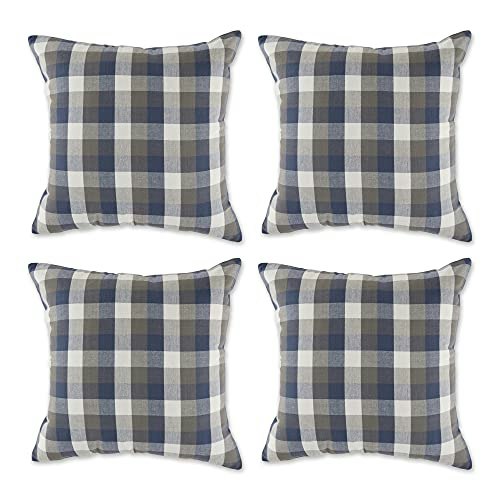 DII 18x18-Inch Decorative Square Throw Pillow Covers 4-Pack: $16.76