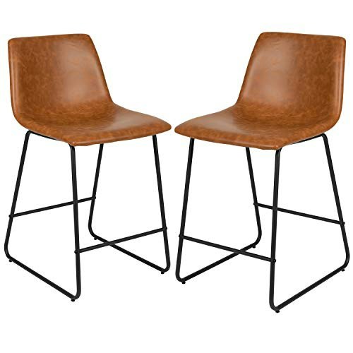 Flash Furniture 24-Inch LeatherSoft Barstool 2-Pack: $139.99